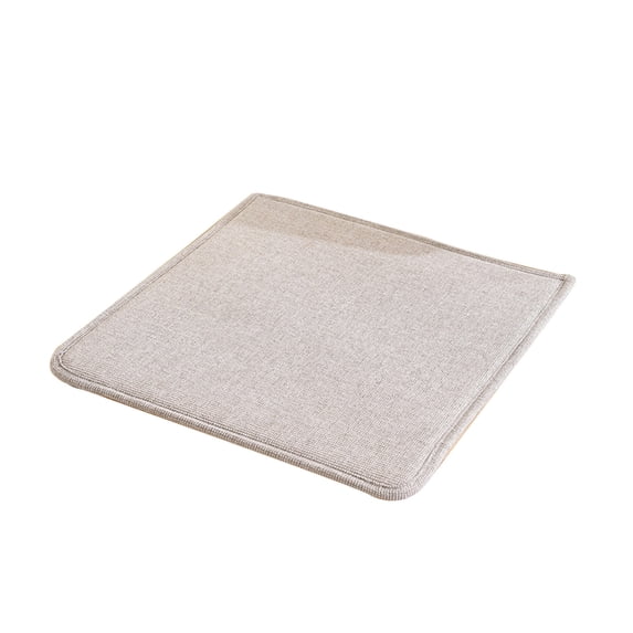 Premium Cotton Linen Chair Cushion with Non-Slip Base, Removable & Washable Seat Pad for Indoor Dining & Living Spaces