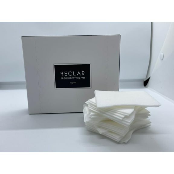 Premium Cotton Pads, Pack of 60, Korean Skincare, for Cleansing and Priming Skin, Removes Makeup, Enhances Cosmetics, Natural Fibers