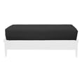 thumbnail image 1 of Premium Cotton/Polyester Futon Cover by Prestige Furnishings - Solid Collection - Solid Charcoal Gray - Love Ottoman Size (54" x 21"), 1 of 6