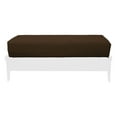 thumbnail image 1 of Premium Cotton/Polyester Futon Cover by Prestige Furnishings - Solid Collection - Solid Dark Brown - Ottoman Size (21" x 28"), 1 of 6