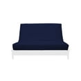 thumbnail image 1 of Premium Cotton/Polyester Futon Cover by Prestige Furnishings - Solid Collection - Solid Navy - Twin Split Size (39" x 54"), 1 of 6