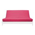 thumbnail image 1 of Premium Cotton/Polyester Futon Cover by Prestige Furnishings - Solid Collection - Solid Pink - Full Size (54" x 75"), 1 of 6