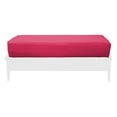 thumbnail image 1 of Premium Cotton/Polyester Futon Cover by Prestige Furnishings - Solid Collection - Solid Pink - Twin Ottoman Size (39" x 21"), 1 of 6