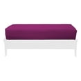 thumbnail image 1 of Premium Cotton/Polyester Futon Cover by Prestige Furnishings - Solid Collection - Solid Purple - Love Ottoman Size (54" x 21"), 1 of 6