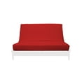 thumbnail image 1 of Premium Cotton/Polyester Futon Cover by Prestige Furnishings - Solid Collection - Solid Red - Twin Size (39" x 75"), 1 of 6