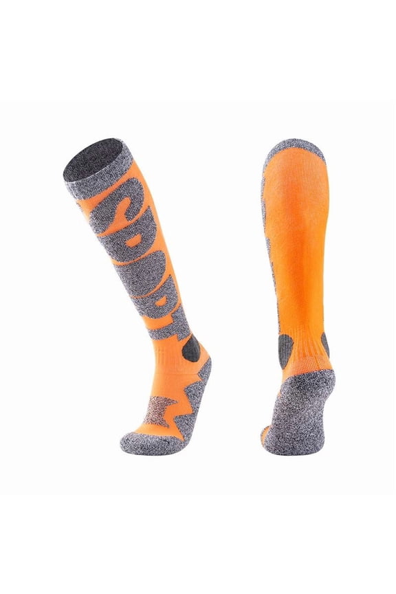 Premium Cotton Ski Socks, 360-Degree Compression, Reinforced Heel & Toe, Sizes 38-44