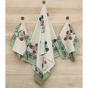 Craftwell Premium Cotton Waffle Towels - Stylish 3-Count