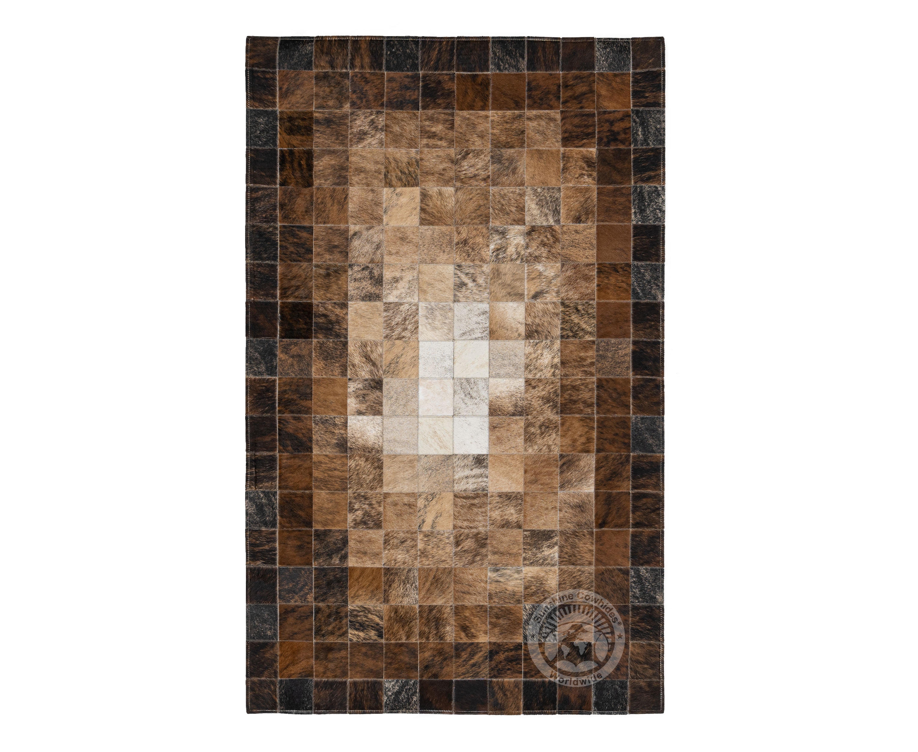 Premium Cowhide Patchwork Rug Squares: Handmade Luxury for Your Home ...