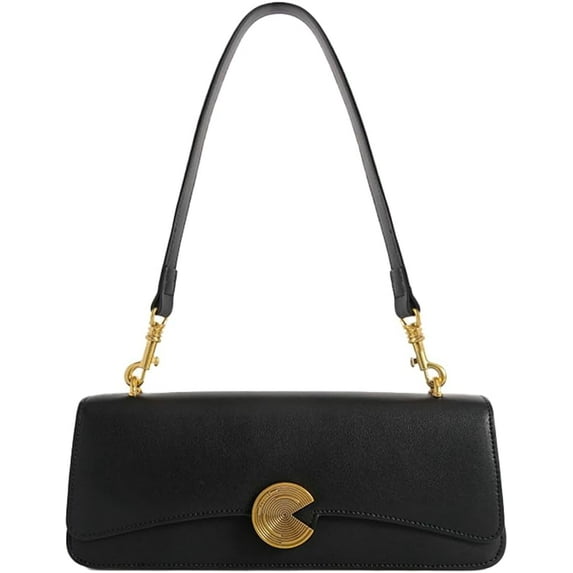 Premium Cowhide Underarm Bag Elegant Handbag Women Unique Crossbody & Shoulder Bag Genuine Leather Single-Strap Purse