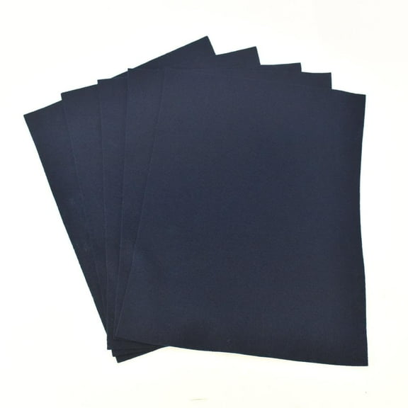 Premium Craft Felt Sheets, 8-1/2-Inch x 11-Inch, 5-Count, Navy