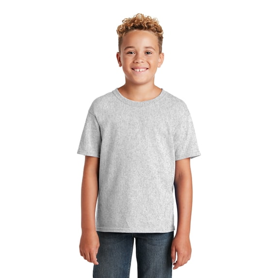Premium Crewneck T-Shirt for Boys | Youth Dri-Power 50/50 Cotton/poly T-Shirt | Youth Short Sleeve T-Shirt - Unleash Vibrancy with Our Trendsetting Short Sleeve T-Shirt Collection | RADYAN