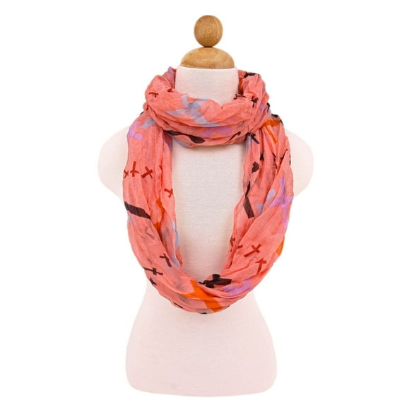 Premium Cross Design Infinity Loop Fashion Scarf
