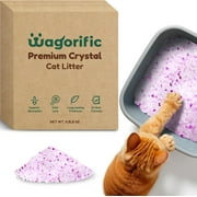 Premium Crystal Cat Litter - Non-Clumping, Dust Free, Odor Control with Fresh Scent, Lightweight& Low Tracking  Litter 8.6 lbs Total(2 Bags of 4.3 lb) - Purple Silica Gel