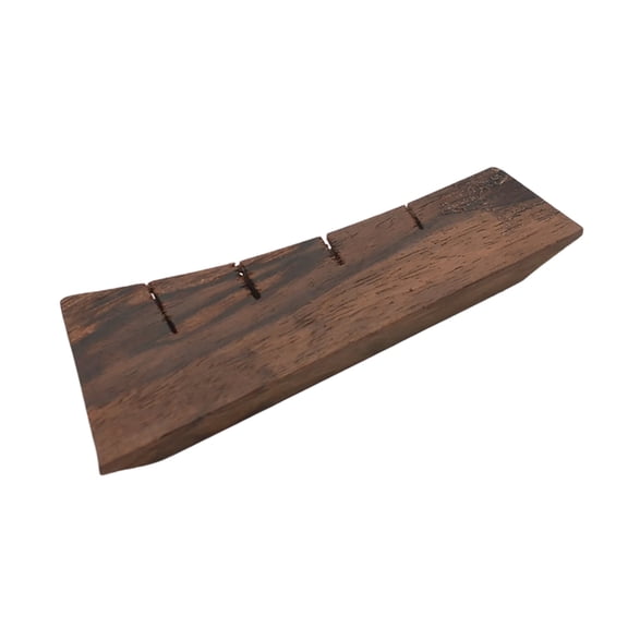 Premium Curved Wood Ukulele Bridge Smooth Vintage Guitar Bridge Replacement for 4 String Instruments