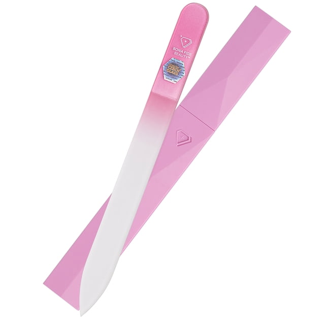 Premium Czech Glass Nail File with Hard Case, Bona Fide Beauty ...