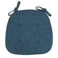 thumbnail image 1 of D-Shaped Dining Chair Cushions with Ties Thick Comfortable Seat Pads for Kitchen Chairs Removable Washable Cover Non- Backing Textured Foam Indoor Use Home Decor, 1 of 3