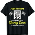 thumbnail image 1 of Premium Daily Comfort - 55th Birthday Speed Limit Sign 55 mph Funny Driving T-Shirt, 1 of 4