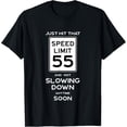 thumbnail image 1 of Premium Daily Comfort - 55th Birthday Speed Limit Sign Auto Mechanic Car Racing Fan T-Shirt, 1 of 4