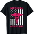 thumbnail image 1 of Premium Daily Comfort - Medical Assistant Tees American Flag Medical Assistant T-Shirt, 1 of 4