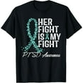 thumbnail image 1 of Premium Daily Comfort - PTSD Awareness Post Traumatic Stress Disorder Her Fight T-Shirt, 1 of 4