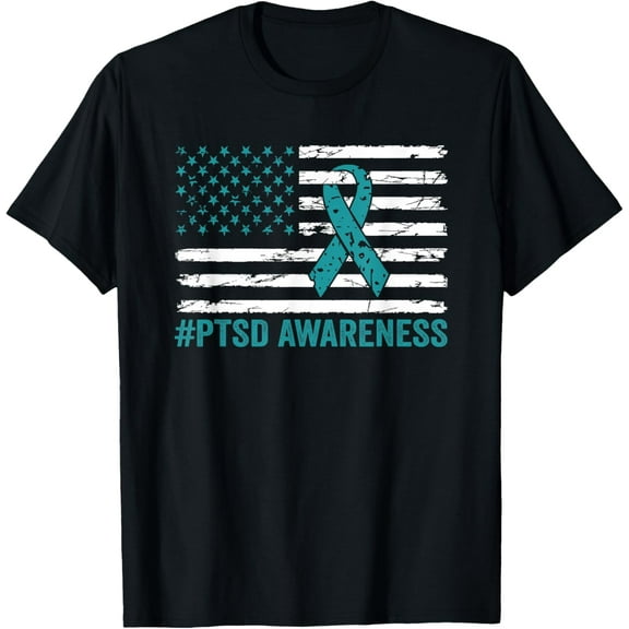 Premium Daily Comfort - Post-traumatic Stress Disorder PTSD Awareness USA flag T-Shirt