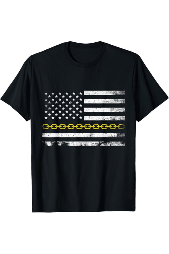 Premium Daily Comfort - Shirt Thin Yellow Line Flag Operator T-Shirt