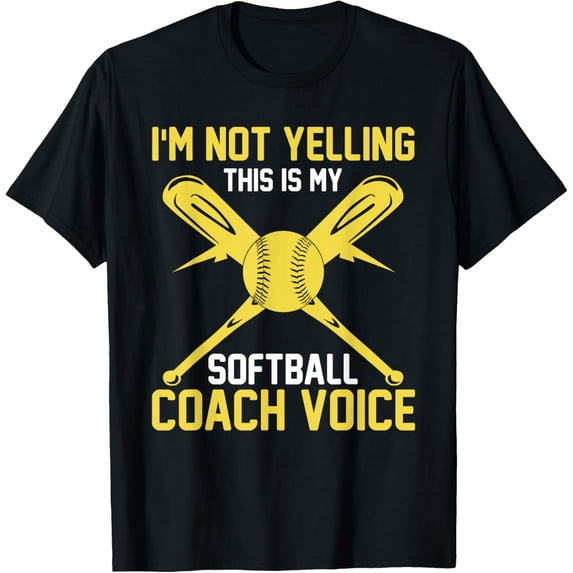 Premium Daily Comfort - Softball Coaching Voice - Assistant Coach Softball T-Shirt