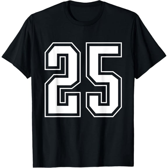 Premium Daily Comfort - Varsity Jersey Number 25 T-Shirt