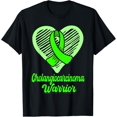 thumbnail image 1 of Premium Daily Comfort -&nbsp;Cholangiocarcinoma Warrior Wear Green Ribbon Heart T-Shirt, 1 of 4