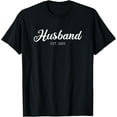 thumbnail image 1 of Premium Daily Comfort - Wedding Matching Gifts Husband Est. 2025 T-Shirt, 1 of 4