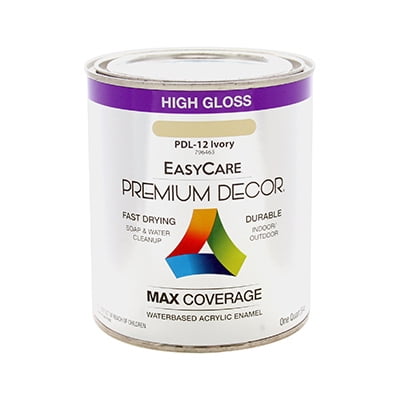 Premium Decor QT Ivory Waterborne Gloss Enamel, Each