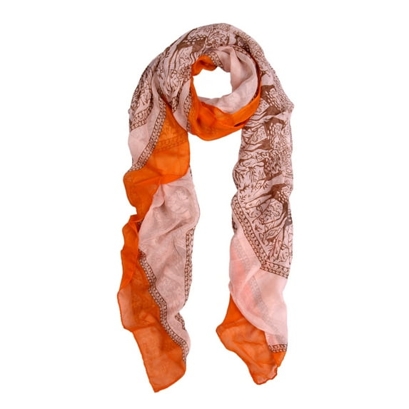Premium Deer Medallion Animal Print Scarf Wrap