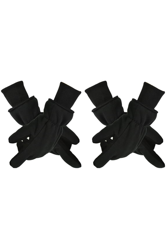 Premium Deerskin Polar Fleece Back & 3M Thinsulate lining Winter Outdoor Gloves Size M,1 Pair Unisex