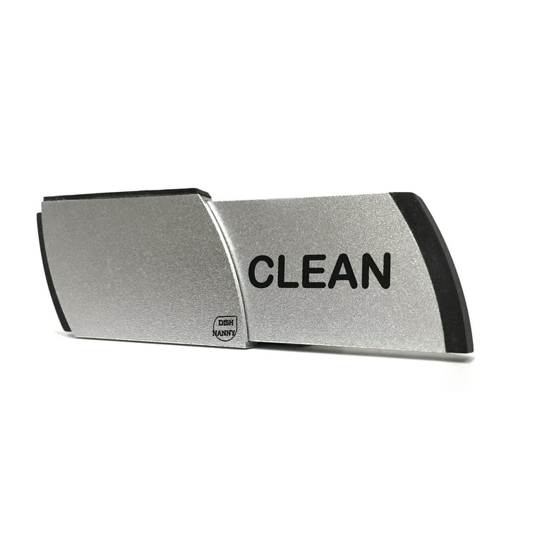 Dishwasher Magnet Clean Dirty Sign by Dish Nanny, Non-Scratching Backing,  Sliding Indicator Works for Dishwashers, Reminder Tells Whether Dishes Are  Clean or Dirty - Silver 