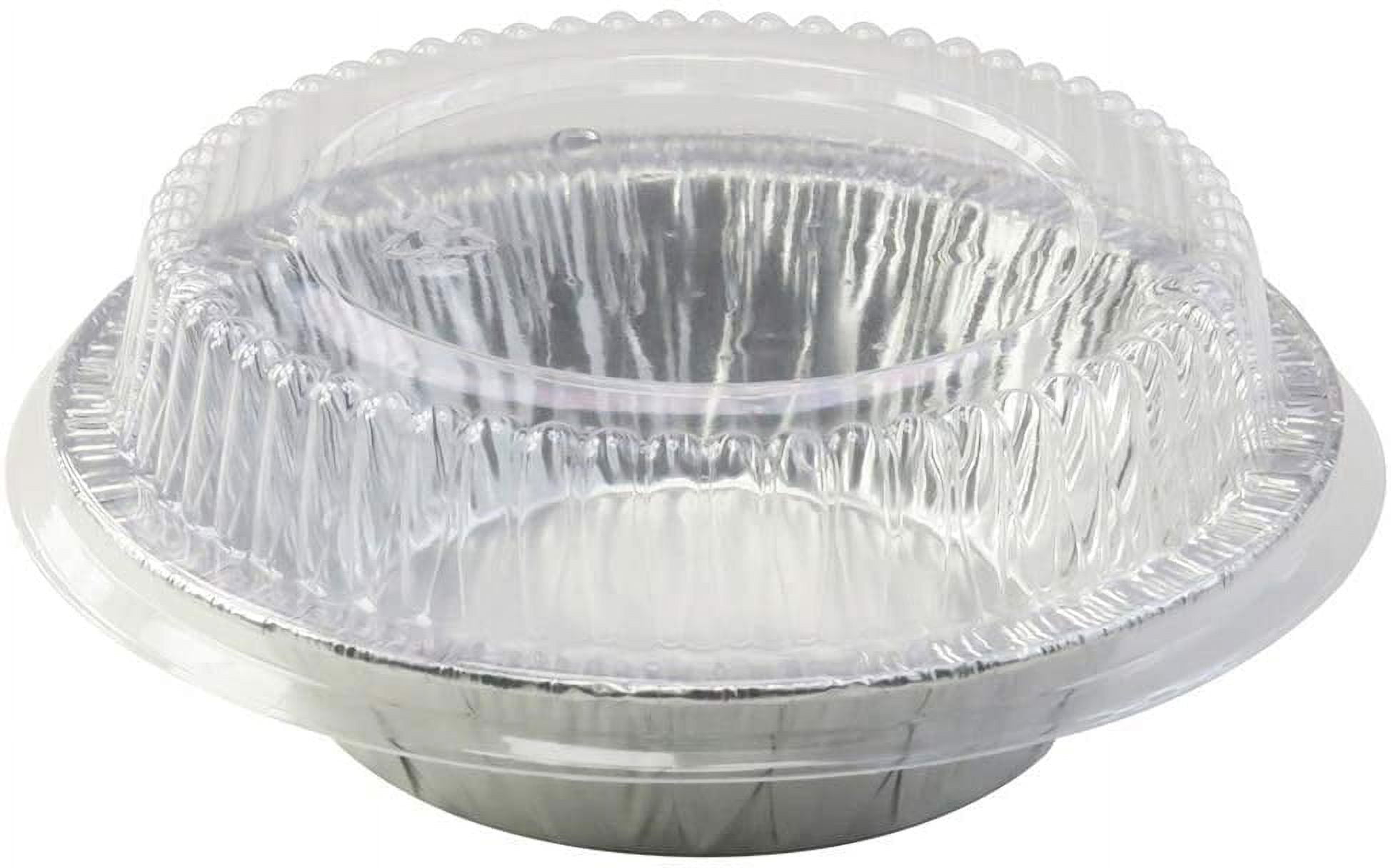 Premium Disposable Aluminum Foil Tart Pan with Lid 5 Individual Pie