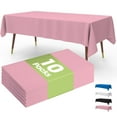thumbnail image 1 of Premium Disposable Table Cloth,10 Pack, 54 x 108 Inch Table Cloths for Parties,&nbsp;Rectangle Plastic Table Cover - Pink, 1 of 5