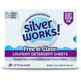 thumbnail image 1 of Premium Dissolvable Laundry Detergent Sheets, Silver Ion Odor Elimination Technology, Powerfully Clean & Prevent Odors, Dissolves Fully, 40 Sheets, Free & Clear, 1 of 5
