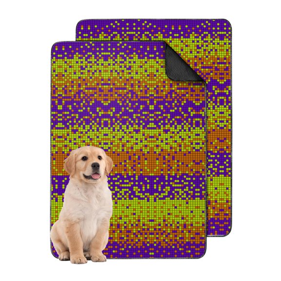 Premium Dog Potty Pads, Soft and Washable Reusable Pee Pads for Crates and Kennels, 24" x35" (Texture/leopard /Geometry)