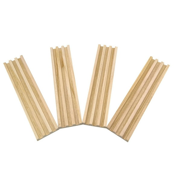 Premium Domino Racks/Trays Set of 4 - Tile Holders for Mexican Train, Chickenfoot and Other Domino Games