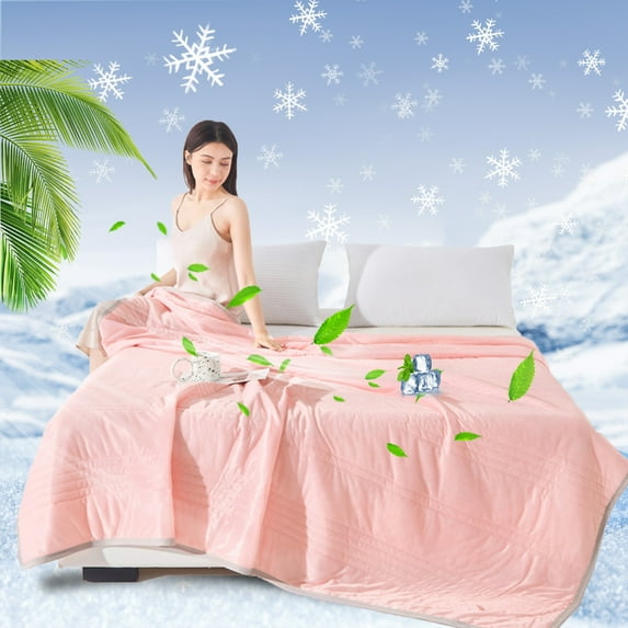 Premium Double Bed Duvet 39x60 Inches - Soft Polyester Cooling Blanket, All-Season Comfort, Brushed Fine Fiber, Machine Washable, Classic Stitching, Lightweight Bedding Set for Home & Gift