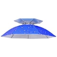 thumbnail image 1 of Premium Double-Layer Ventilated Outdoor Umbrella Hat for Sun and Rain Protection | Hands-Free, Foldable, Waterproof, Large Coverage Hat for Fishing, Hiking & Outdoors, 1 of 5