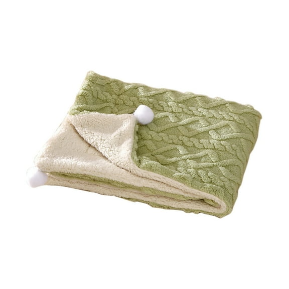 Premium Double-Sided Fleece Pet Blanket Large Size Temperature Regulating Pet Cover Anti-Static Design 28x22 Inches Washable Mat