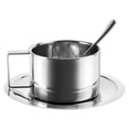 thumbnail image 1 of Premium Double Walled Stainless Steel Coffee Cups Set, Insulated Espresso Mugs with Spoon Saucer, Heat Isolation Design, Smooth Polished Finish, Perfect for Home Kitchen Cafe Hotel Restaurant Use, 1 of 9