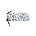 thumbnail image 1 of Premium Drawstring Closure Tribal Print Microfiber Eyewear Pouch White Grey Triangle, 1 of 3