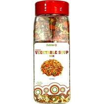 Premium Dried Vegetable Soup Mix (Veggies Only) - 8 oz. - Dehydrated Mixed Bell Pepper, Carrot, Celery, Onion, and Tomato - Dubble O Brand