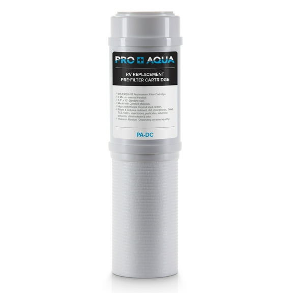 Premium Dual RV/Marine Water Filter Replacement, Taste, Odor, Sediment, Chlorine