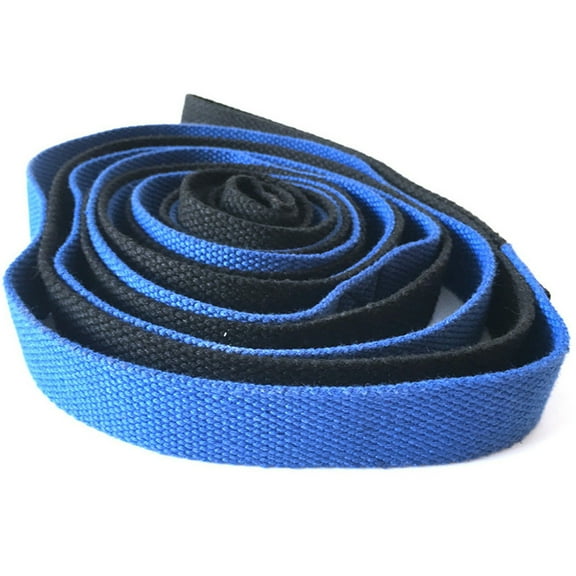 Premium Durable Cotton Stretch Strap , Non-Elastic Stretch Band For Yoga, Pilates&Dance - blue