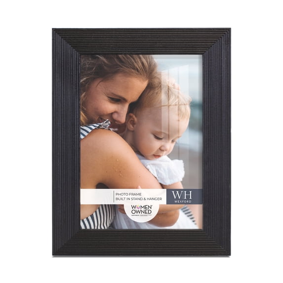 Premium Ebony Solid Wood Picture Frame, 3.5 x 5