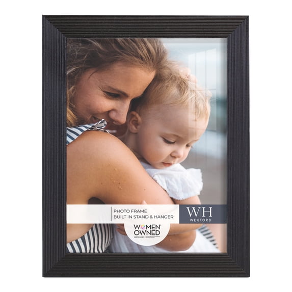 Premium Ebony Solid Wood Picture Frame, 6 x 8