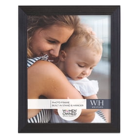 Premium Ebony Solid Wood Picture Frame, 8 x 10